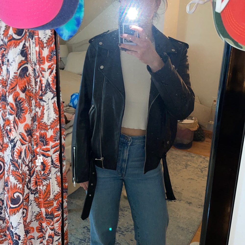 Barely worn leather jacket